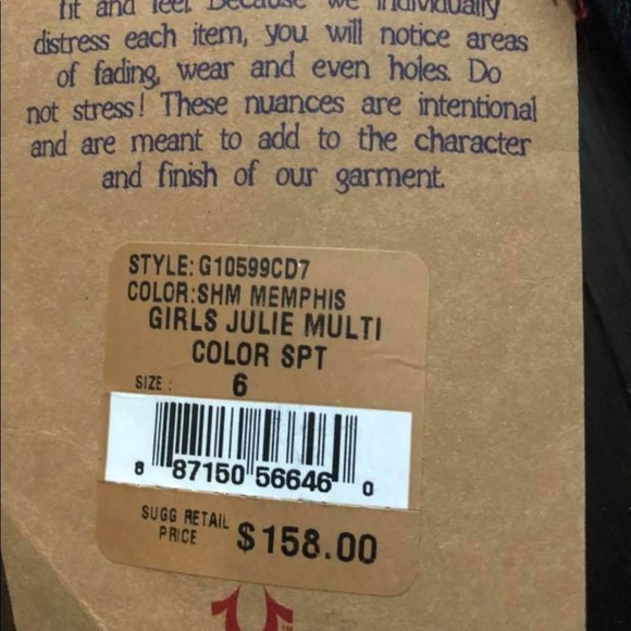 Girls sz 6 True Religion jeans. Never worn, tags - Picture 2 of 2